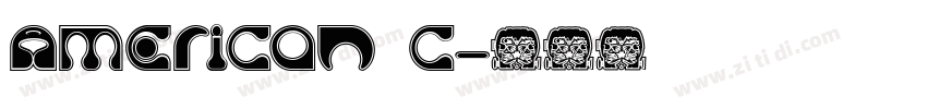 American c字体转换